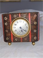 Art Deco Wood Alarm Clock