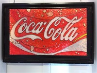 Coca Cola Stained Glass Lit Sign