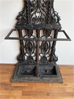 Victorian Wrought Iron Halltree