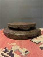 Carved Wood Plateaus / Serving Trays