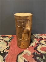 Carved Wood Folk Art Jewelry Box