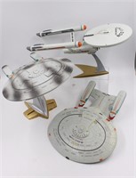 (3) Vintage USS Starship Enterprise Model Toys