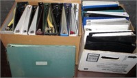Lot of 2 Boxes of Binders #1