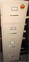 4 Drawer Metal Filing Cabinet #3 52"x15"x25"