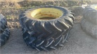 2- 16.9 - 38 on Tires on John Deere Rims