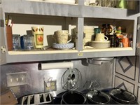 Entire shelf of misc dishes