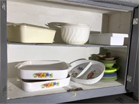 Lot of 2 - Entire shelf of misc kitchen items