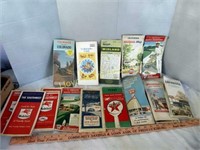 Mid Century Gas Service Station Maps - Gas & Oil
