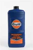GULF SNOWMOBILE ENGINE OIL IMP. QT. CONTAINER
