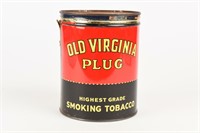 OLD VIRGINIA PLUG SMOKING TOBACCO THREE POUNDS CAN