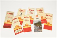 LOT OF 8 1960'S SHELL MAPS & STREET GUIDES