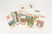 LOT OF 8 TEXACO CANADA MAPS & STREET GUIDES+