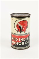 RED INDIAN MOTOR OIL IMPERIAL QUART CAN