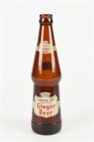 CANADA DRY GINGER BEER 10 OUNCE AMBER BOTTLE