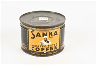 SANKA DECAFFEINATED COFFEE ONE POUND CAN
