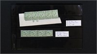 Great Britain Stamps #157, 158A Mint NH Strips (Pl