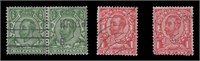 Great Britain Stamp SG #340A, 341A, 345A CV £230