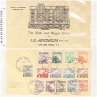 Philippines Stamps #N12-N25 on Cover, complete occ