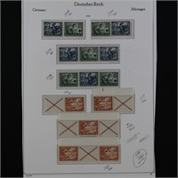 Germany Stamps 2 Pages of Zusammendrucke