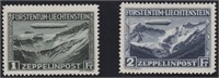 Liechtenstein Stamps #C7-C8 Mint LH CV $210