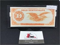 Reverse Design 1882 $500 Gold Note
