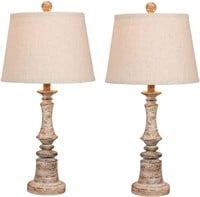 2 candlestick table lamps