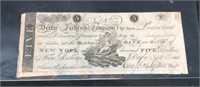 1808 DERBY FISHING COMPANY $5 MERCHANTS BANK, NY