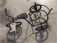 Metal tricycle planter