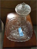 Candy dish with lid and candy bowl
