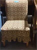Small skirted chair