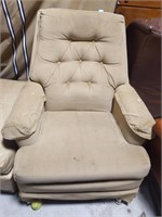 Tan cloth chair