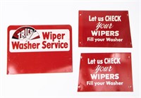 Vintage Trico Wiper Washer Service Display Signs