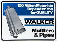 Vintage Walker Mufflers and Pipes Sign