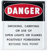 Vintage 'Danger' Metal Sign