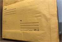 100 9.5x14.5" Padded Manila envelopes, new.