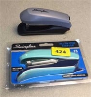 2 Swingline staplers, both include staples, new