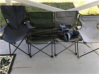 Set of 5 Outdoor folding chairs