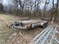 2 Axel Bumper Pull Trailer 70"X16ft