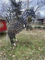 Rearing Horseshoe Horse