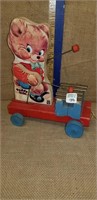 FISHER PRICE TEDDY ZILO PULL TOY #777