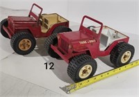 2 Vintage Tonka Jeep Dune Buggies