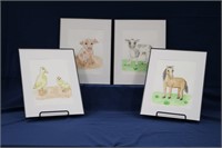 Farm Animal Watercolor Prints