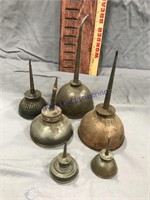 SMALL OILER CANS--SINGER, EAGLE, OTHERS