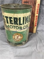 STERLING MOTOR OIL 5-QUART CAN, NO TOP