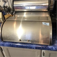 Lot of 2 Stainless steal breadbox