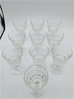 Beautiful Vintage Crystal Small wing glasses