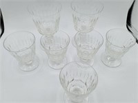 Vintage Crystal Small wing glasses