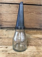 Early Pint Bottle with Metal Pourer