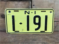 Rare Norfolk Island Number Plate I-191
