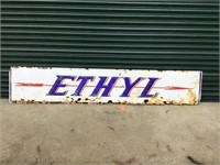 Original Atlantic Ethyl Embossed Enamel Sign
